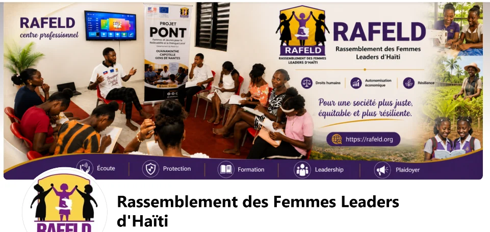 RAFELD Facebook page cover and profile identity showing the organization’s public brand presentation.