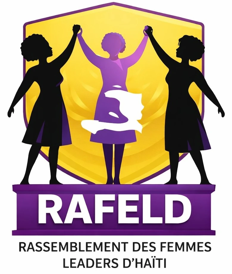 RAFELD logo featuring three women figures and the organization’s full name.